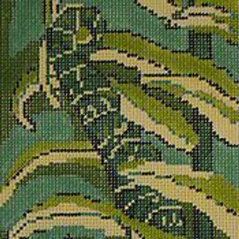 BR483 Ostrich Fern 4" x 8"18 Mesh Barbara Russell SKU 75939