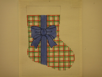 XO37 Mini Blue Bow CHRISTMAS 18 Mesh The Studio Midwest 