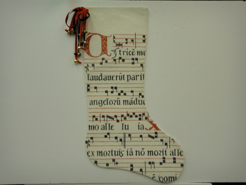 XS2A Music Medieval Stocking CHRISTMAS 18 Mesh The Studio Midwest 