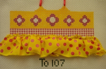 To107 Yellow/Pink Ballerina  13  Mesh TOPPER The Studio Midwest 