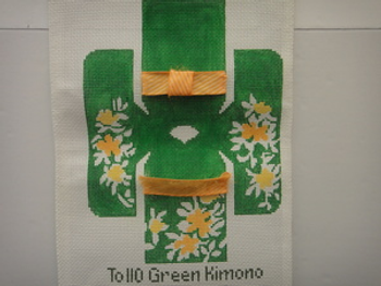 To110 Green Kimono  13  Mesh TOPPER The Studio Midwest