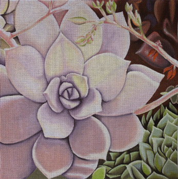 423 Pastel Succulent 16 x 16 13 Mesh Lani Enterprises 