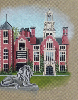 7205 Leigh Designs Blickling Hall 8 Mesh 11' X 14" Manor Born Canvas Only Inquire If Stitch Guide Is Available