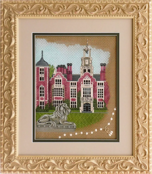 7205 Leigh Designs Blickling Hall 8 Mesh 11' X 14" Manor Born Canvas Only Inquire If Stitch Guide Is Available