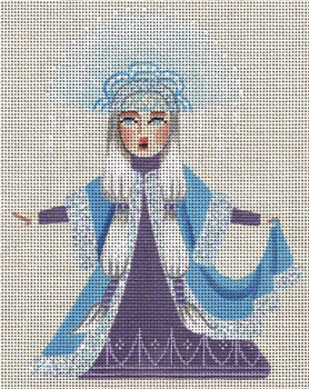 8345  lce Princess 5" x 6" 18 Mesh Leigh Designs WINTER MAIDEN