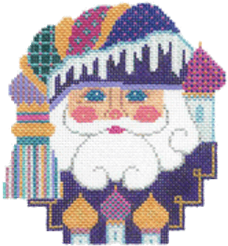 C38Q Russian Santa  Shelly Tribbey Designs 18 Mesh