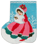 Christmas Mini-Sock C651 Mary Christmas Shelly Tribbey Designs 4X5 18 Mesh