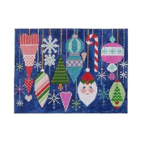 Christmas Larger Design C329 Ornamental Christmas Shelly Tribbey Designs 8.25X6 18 Mesh