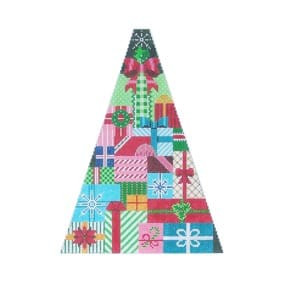 Christmas Tree CT06 Stacked Packages 8 X 10.25 18 Mesh Shelly Tribbey Designs