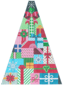 Christmas Tree CT06 Stacked Packages 8 X 10.25 18 Mesh Shelly Tribbey Designs