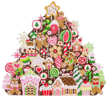 Christmas Tree CT02-13 Sweets 15.25 X 14 13 Mesh Shelly Tribbey Designs