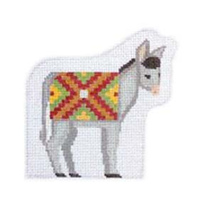 Nativity Creche Figures & Scenes CR58 Donkey Shelly Tribbey Designs 3.5X4 18 mesh