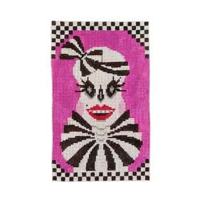 Halloween H73 Bony Party Girl 4 X 6.5 18 Mesh Shelly Tribbey Designs