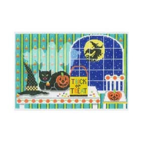 Halloween H204 Ready for Halloween 8.75X6 18 Mesh Shelly Tribbey Designs