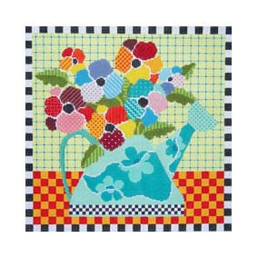 Floral FL20 Flowering Water Can 14.5X14.25 18 Mesh Shelly Tribbey Designs
