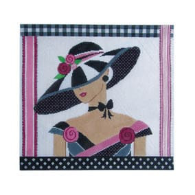 Floral FL25 lt's All About the Hat Shelly Tribbey Designs 11.5X10.5 18 Mesh