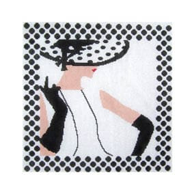 Floral FL26 Polka Dot Fashionista 10X10 18 Mesh Shelly Tribbey Designs