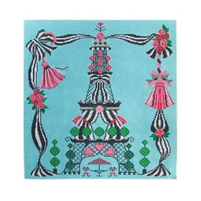 Floral FL41B LaTour Eiffel 14X16 13 mesh Shelly Tribbey Designs