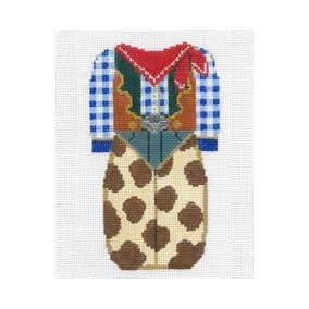 Shelly’s Closet - Hanger Included FW09 Cowboy Outfit 3.5 X 6 18 Mesh Shelly Tribbey Designs