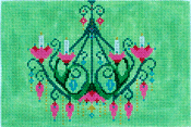 Small Rectangle PP09 Glitsy Chandeller 18 MESH Shelly Tribbey Designs  6 1/2" x  4 1/2