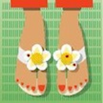 BF511 Foot Petals - Daisies Birds Of A Feather Foot Petal Sandal Kit