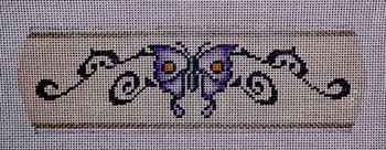 T-6 Purple Butterfly Cuff 2x7 Tapestry Fair Designs 18 Mesh  TATTOOZ