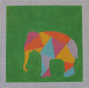 AS-001 Elephant Little Bird Designs  13 mesh 8″ x 8″