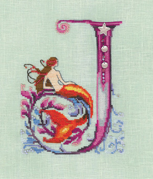 Nora Corbett K Letter From Mermaid Size: 91w x 108h 14-1747