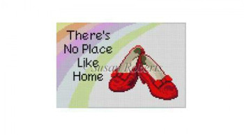 0847 There's No Place Like Home, sign #13 Mesh 8 1/2" x 5 3/4" Susan Roberts Needlepoint 