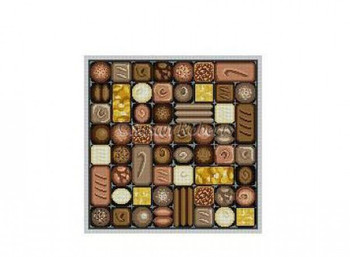 1033 Box Of Chocolates 18 Mesh 10" x 10"  Susan Roberts Needlepoint 