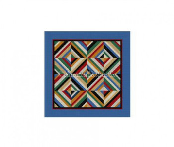 1441M Spider Web, quilt, earth tones 13 mesh 10 x 10  Susan Roberts Needlepoint 