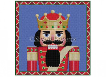 1038 Nutcracker King, bust 13 Mesh 14" x 14" Susan Roberts Needlepoint 