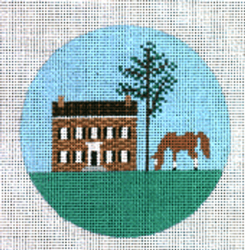 PP874BV Kentucky (Old Home) 18 Mesh 4”  ROUND Painted Pony Designs