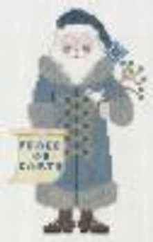 PT-560 Peace on Earth Santa Designs by Petei 18 Mesh 5 x 7