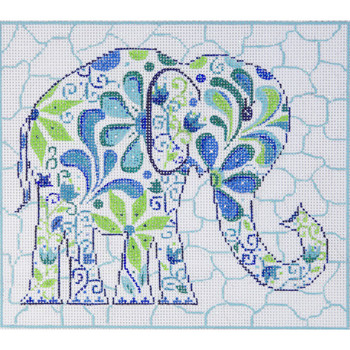 2431 Alice Peterson Designs Elephant 13 Mesh 9 x 8