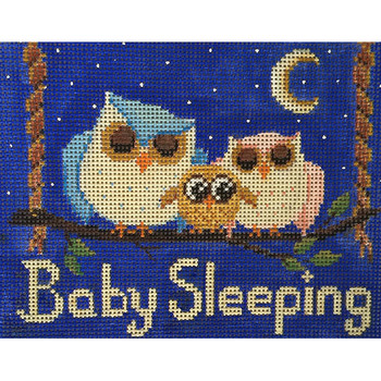 2668 Alice Peterson Designs Baby Sleeping Owls 7 x 5.5 13 Mesh