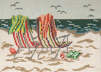 #145 Beach Chairs 18 Mesh - 7" x 5"  Needle Crossings