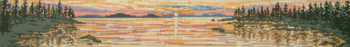 #603 Sunset on the Water 13 Mesh - 30" x 4"  Needle Crossings