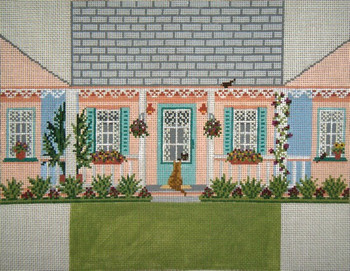 #6011 Summer House Brick Cover 13 Mesh 14" x 10"  Needle Crossings