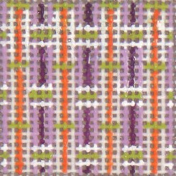 #1719 Mini Purple Pattern 18 Mesh Needle Crossings