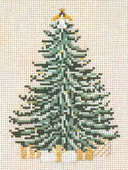 #1768 Angel & Candles 18 Mesh - 3-1/4" x 4-1/2" Christmas Tree Needle Crossings