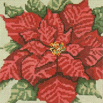#210-13 Poinsettia 13 Mesh - 7" Square Needle Crossings