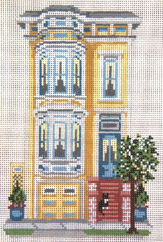 #196 Pacific Hgts. Row House (San Francisco, CA) 18 Mesh - 5" x 7" Needle Crossings