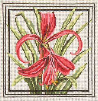 #214 Aztec Lily 13 Mesh - 10" Square Needle Crossings