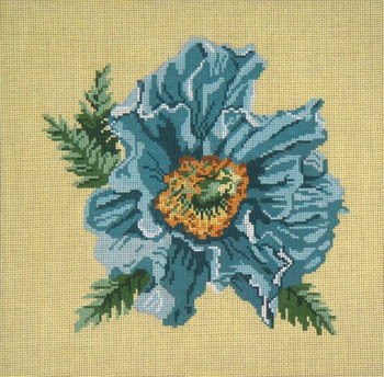 #207 Blue Poppy 13 Mesh - 12" Square Needle Crossings