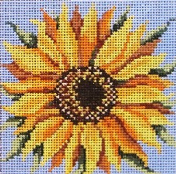 #246 Sunny Flower 13 Mesh - 5" Square Needle Crossings 