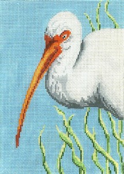 #1626-13 White Ibis 13 Mesh - 7" x 9-1/2" Needle Crossings