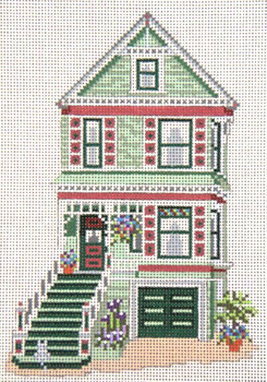 #198-13 Alan House (San Francisco, CA) 13 Mesh - 7" x 9-1/2"  Needle Crossings