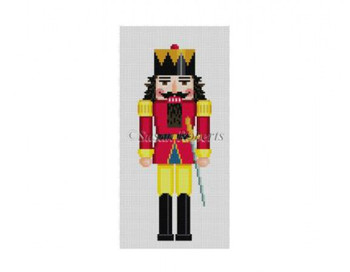 4209 Nutcracker, King II, ornament #18 Mesh 6" h Susan Roberts Needlepoint