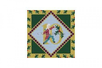 5710 10 Lords Leaping, 3" ornament #18 Mesh Susan Roberts  Needlepoint